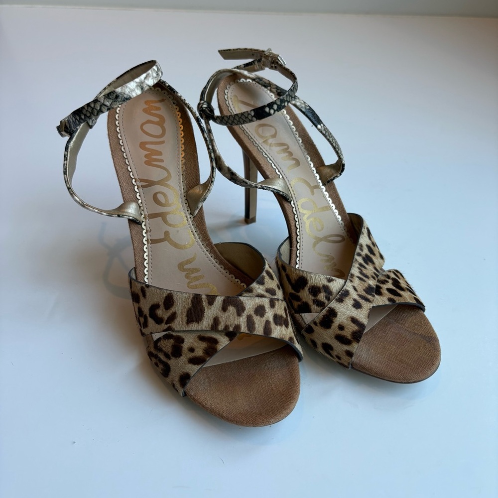 Sam Edelman Aly Heel in Leopard Brahma